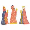 vidaXL 3 Wise Men Christmas Lighting 3 pcs Soe valge 105 cm kangas