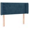 vidaXL voodipeats servadega, tumesinine, 83x16x78/88 cm, samet