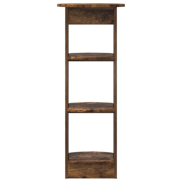 vidaXL K&otilde;rvalkapp Suitsetatud Tamm 40 x 40 x 100 cm T&ouml;&ouml;deldud puit