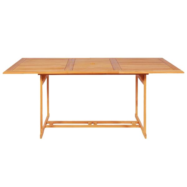 vidaXL 9-osaline aia söögitoakomplekt, tiikpuu