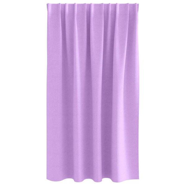vidaXL Kardinad r&otilde;ngastega 2 pcs Lilla 140 x 140 cm Pol&uuml;ester