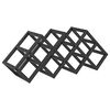 vidaXL Veepudeli Riiul Must tamm 63 x 16,5 x 25 cm
