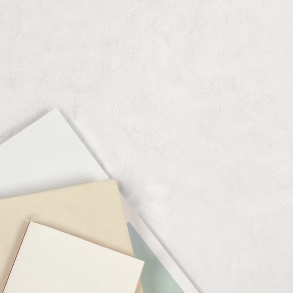 vidaXL Kunstlik K&uuml;&uuml;liku Karv Mat Olite Valge &Oslash; 80 cm Pol&uuml;ester