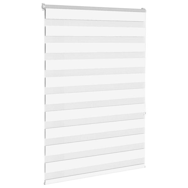 vidaXL Triibuline ruloo pruun 95x150 cm kanga laius 90,9 cm pol&uuml;ester