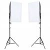 vidaXL fotostuudio komplekt valgustuse, taustapildi ja reflektoriga