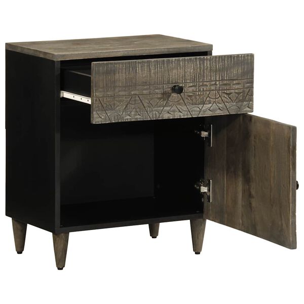 vidaXL &ouml;&ouml;kapp helehall 50x33x60 cm t&auml;ispuidust mango