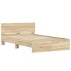 vidaXL Voodi raam peaga Sonoma 137 x 190 cm Tehispuit