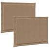 vidaXL Istumispatjad 2 pcs Pol&uuml;ester Pruunikashall 47 x 36 x 2 cm