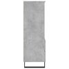 vidaXL k&otilde;rge kapp, betoonhall, 40 x 36 x 110 cm, tehispuit