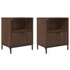 vidaXL &Ouml;&ouml;lambi kapp 2 pcs Pruun tamm 49 x 36 x 61 cm Tehispuit