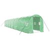 vidaXL kasvuhoone terasraamiga, roheline, 28 m&sup2;, 14x2x2 m