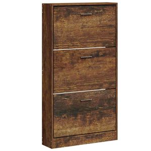 vidaXL jalatsikapp, suitsutatud tamm, 59 x 17 x 108 cm, tehispuit
