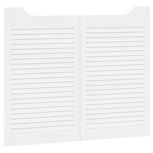 vidaXL K&auml;igut&uuml;&uuml;pi uksed 2 pcs Valge Toekas m&auml;nnipuit