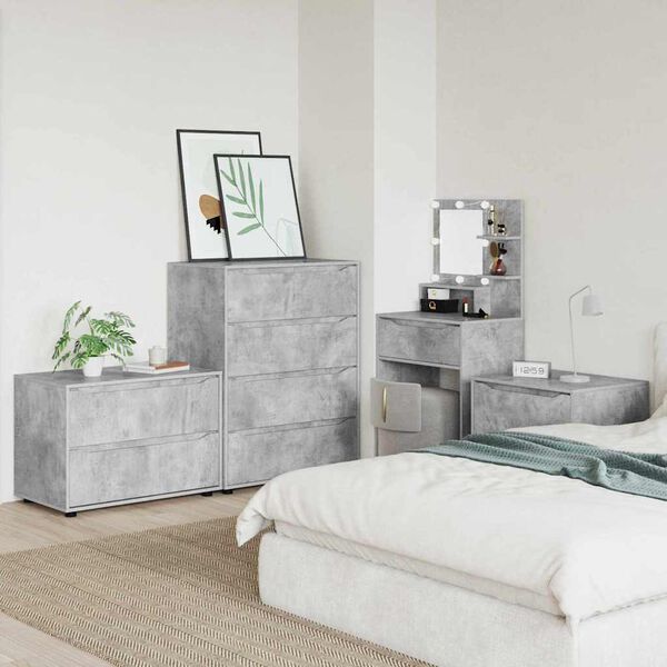 vidaXL Hoiukapp Betoonhall 80 x 48 x 57 cm Tehispuit