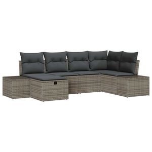 vidaXL Diivanikomplekt padjaga 7 pcs pol&uuml;rotang