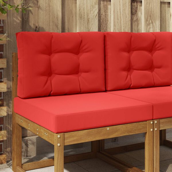 vidaXL V&auml;lim&ouml;&ouml;blitugi patja 2 pcs Punane Pol&uuml;ester