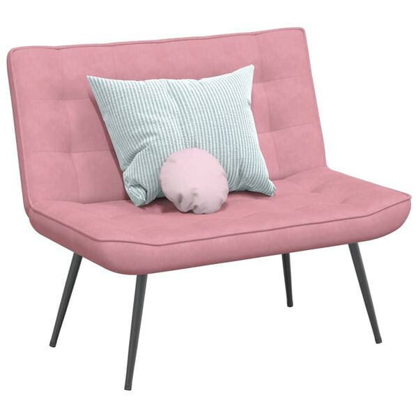 vidaXL pink, roosa, 110x74x84 cm, samet