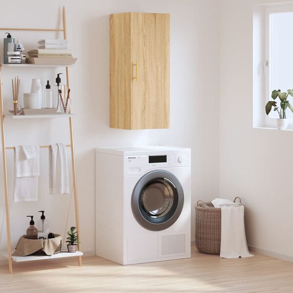 vidaXL seinakapp, Sonoma tamm, 34,5 x 34 x 90 cm