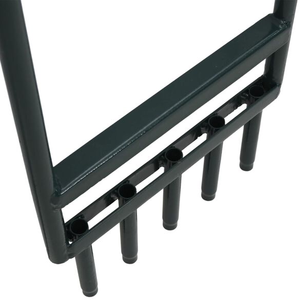 vidaXl muru aeraator 5 &otilde;&otilde;nsa piiga, roheline, pulberv&auml;rvitud teras