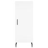 vidaXL kõrge kapp, valge , 34,5x34x180 cm, tehispuit