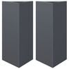 vidaXL aia taimekastid 2tk antratsiithall kolmnurk 40x34,5x75 cm teras