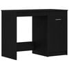 vidaXL Laud ladustamisega Must tamm 100 x 50 x 76 cm Tehispuit