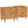 vidaXL &Ouml;&ouml;lambi kapp 2 pcs Helepruun 40 x 33 x 46 cm Tehispuit