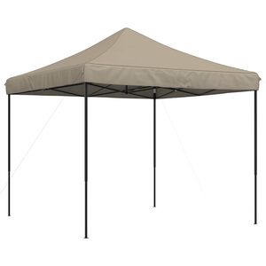 vidaXL Pidutelgid 292 x 292 x 315 cm Pruunikashall Oxfordi kangas