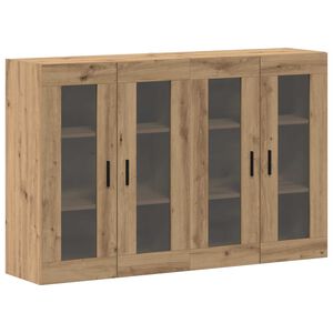 vidaXL Seinale kinnitatud kapid 2 pcs k&auml;sit&ouml;&ouml;tamm 69,5 x 34 x 90 cm