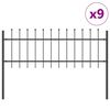 vidaXL Aiandus aiapaneel WOERDEN 9 tk 15,3 x 0,6 m Pulberkattega teras