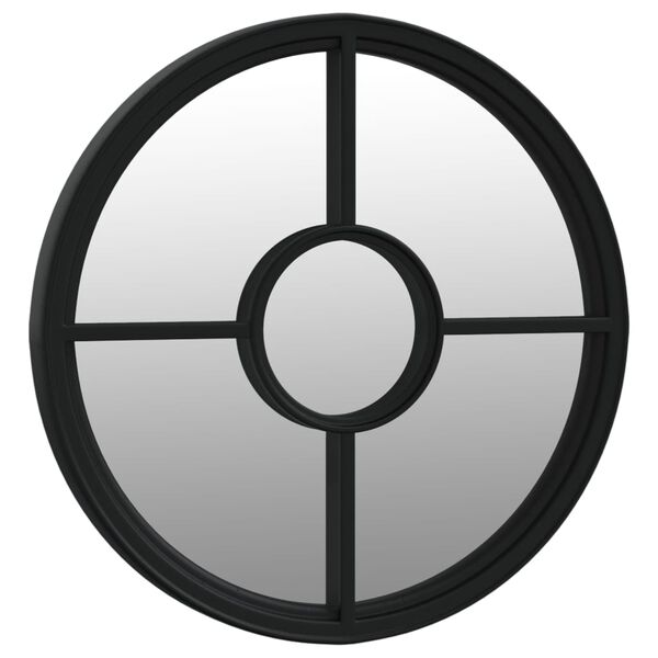 vidaXL peegel, must, 40x4 cm, raud, toas kasutamiseks