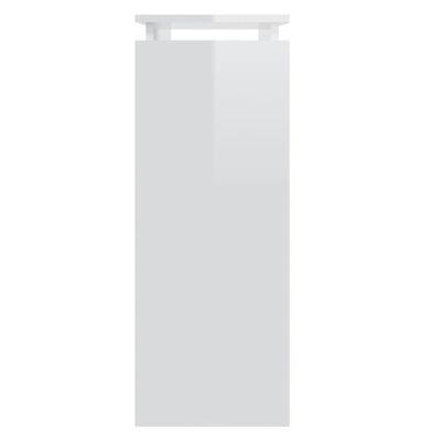 vidaXL konsoollaud, kõrgläikega valge, 80x30x80 cm, puitlaastplaat