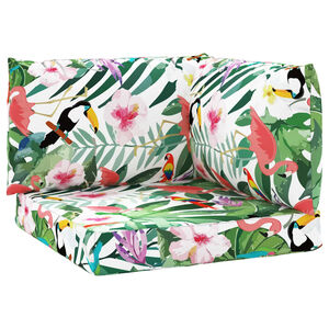 vidaXL euroalustest diivani istmepadjad 3 tk, mitmev&auml;rviline, kangas