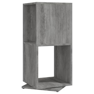 vidaXL p&ouml;&ouml;ratav kapp, betoonhall, 34,5x34,5x75,5 cm, tehispuit