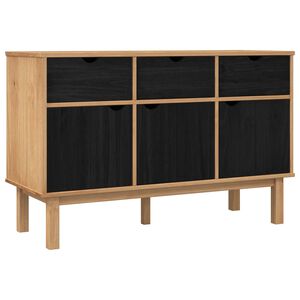 vidaXL K&otilde;ide OTTA Pruun ja must 114 x 43 x 73,5 cm