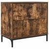 vidaXL &Ouml;&ouml;kapp Suitsutatud tamm 63.5 x 36 x 61 cm Tehispuit