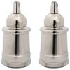 vidaXL Lambihoidjad 2 tk Satin Nickel E27