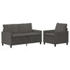 vidaXL Diivanikomplekt 2 pcs Tumehall kangas
