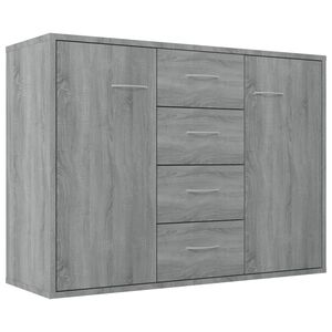 vidaXL puhvetkapp, hall Sonoma tamm, 88 x 30 x 65 cm, tehispuit