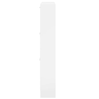 vidaXL jalatsikapp, kõrgläikega valge, 59 x 17 x 108 cm, tehispuit