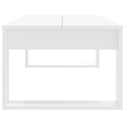 vidaXL kohvilaud, valge, 110 x 50 x 35 cm, tehispuit