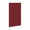 vidaXL plisseeritud ruloo Bordeaux punane 80x150 cm Kanga laius