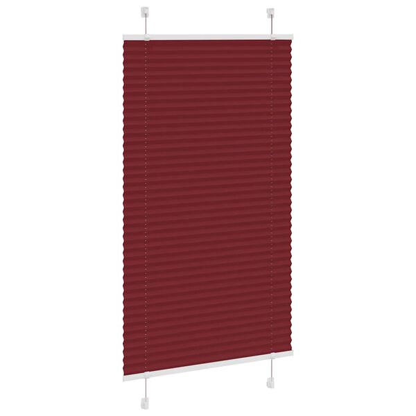 vidaXL plisseeritud ruloo Bordeaux punane 80x150 cm Kanga laius