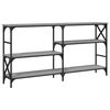 vidaXL konsoollaud, hall Sonoma tamm, 150 x 29 x 76,5 cm, tehispuit