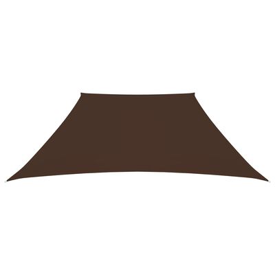 vidaXL oxford-kangast päikesepuri, trapets, 4/5 x 4 m, pruun