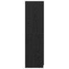 vidaXL Garderoobikapp riiuliga Must tamm 80 x 50,5 x 180 cm Tehispuit