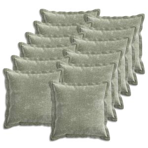 vidaXL Diivanipadi 12 pcs HOUTEN Roheline 45 x 45 cm &Scaron;en&uuml;&uuml;lfabric