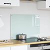 vidaXL Kögi Splashback Valge 70 x 50 cm karastatud klaas