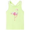 Laste top, neoonkollane, 116