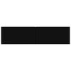 vidaXL telerikapp, must, 120 x 30 x 30 cm, tehispuit